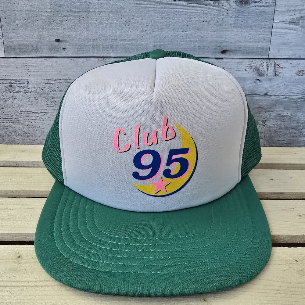 Vintage Kayjet Club 95 Snapback Trucker Mesh Hat Retro